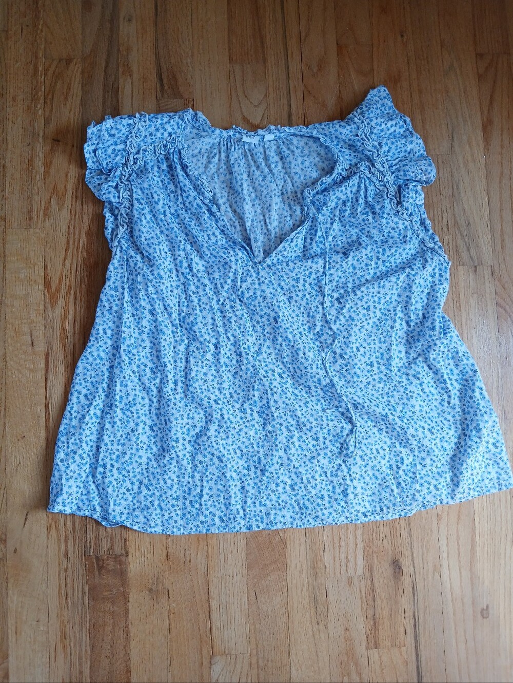 Blue Floral Top